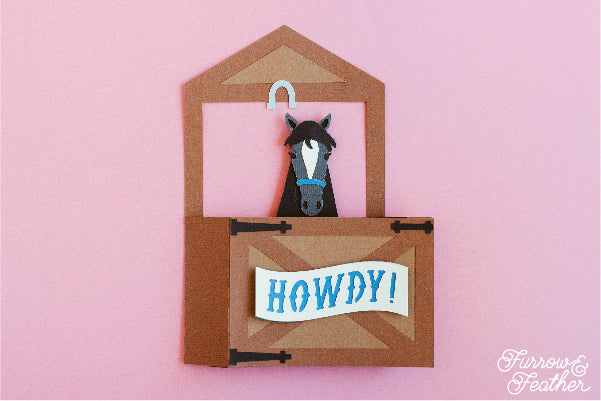 Horse Stall Card SVG