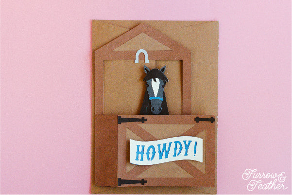 Horse Stall Card SVG