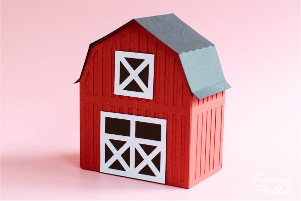 3D Barn Box SVG