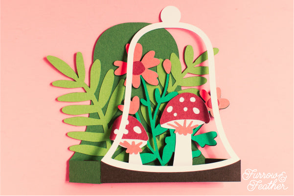 Bell Jar Terrarium Card SVG