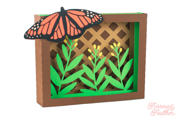 Monarch Butterfly Card SVG