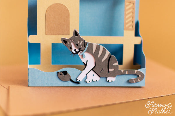 Cat Tree Card SVG