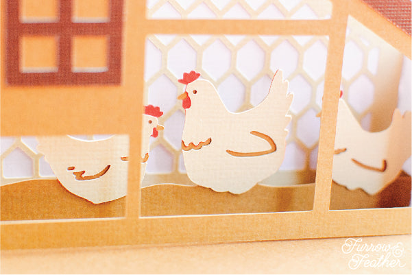 Chicken Coop Card SVG