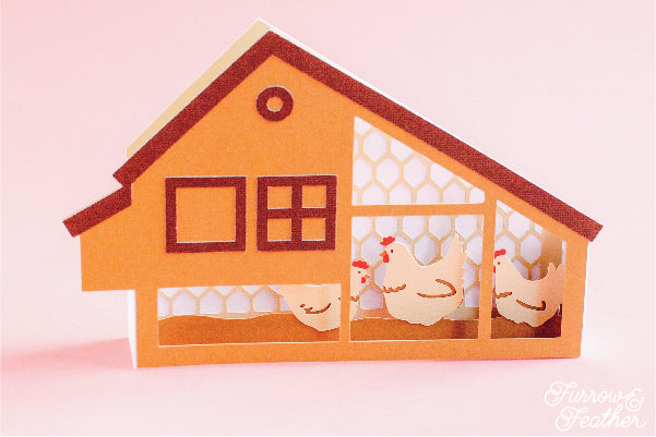 Chicken Coop Card SVG