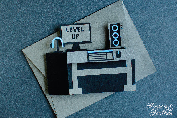 Gamer Computer Card SVG