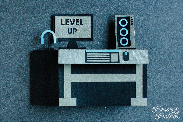 Gamer Computer Card SVG