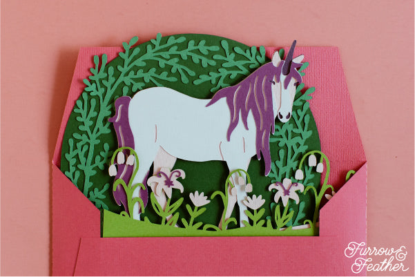 Magical Unicorn Card SVG