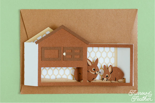 Rabbit Hutch Card SVG