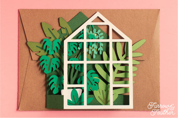 Simple Greenhouse Card SVG