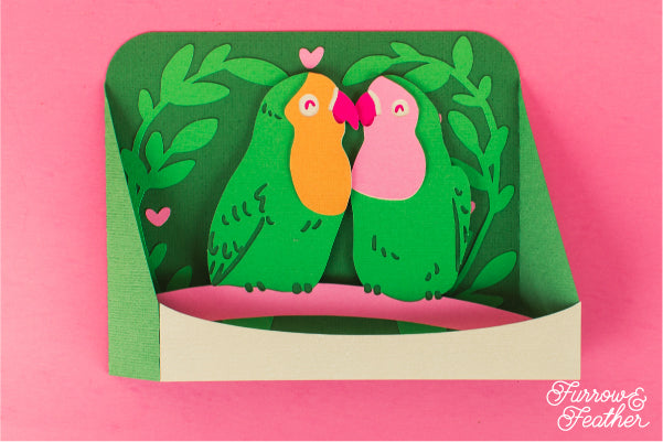 Lovebirds Card SVG