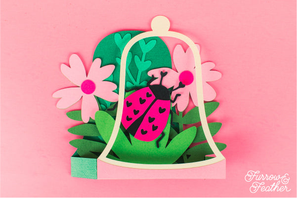 Love Bug Card SVG