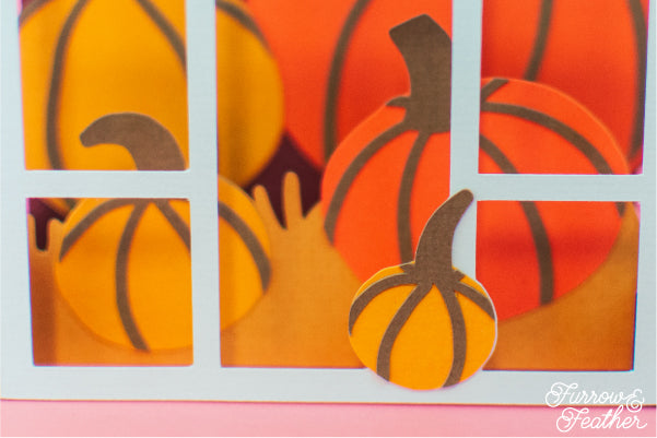 Simple Pumpkin Greenhouse Card SVG