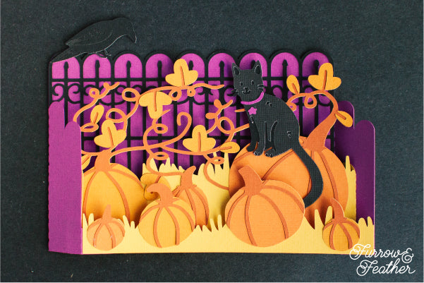 Halloween Pumpkin Patch Card SVG