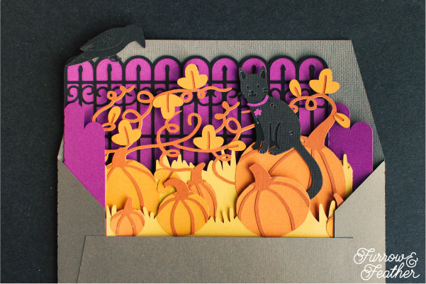 Halloween Pumpkin Patch Card SVG