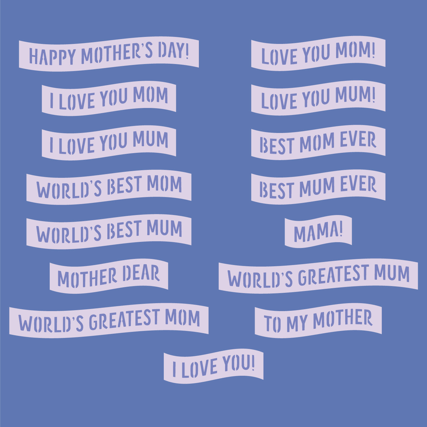 FREEBIE - Mother's Day Phrases Pack SVG