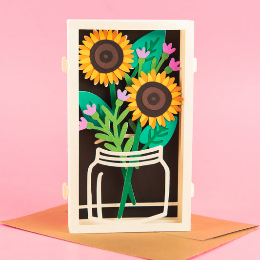 Sunflower Bouquet Card SVG