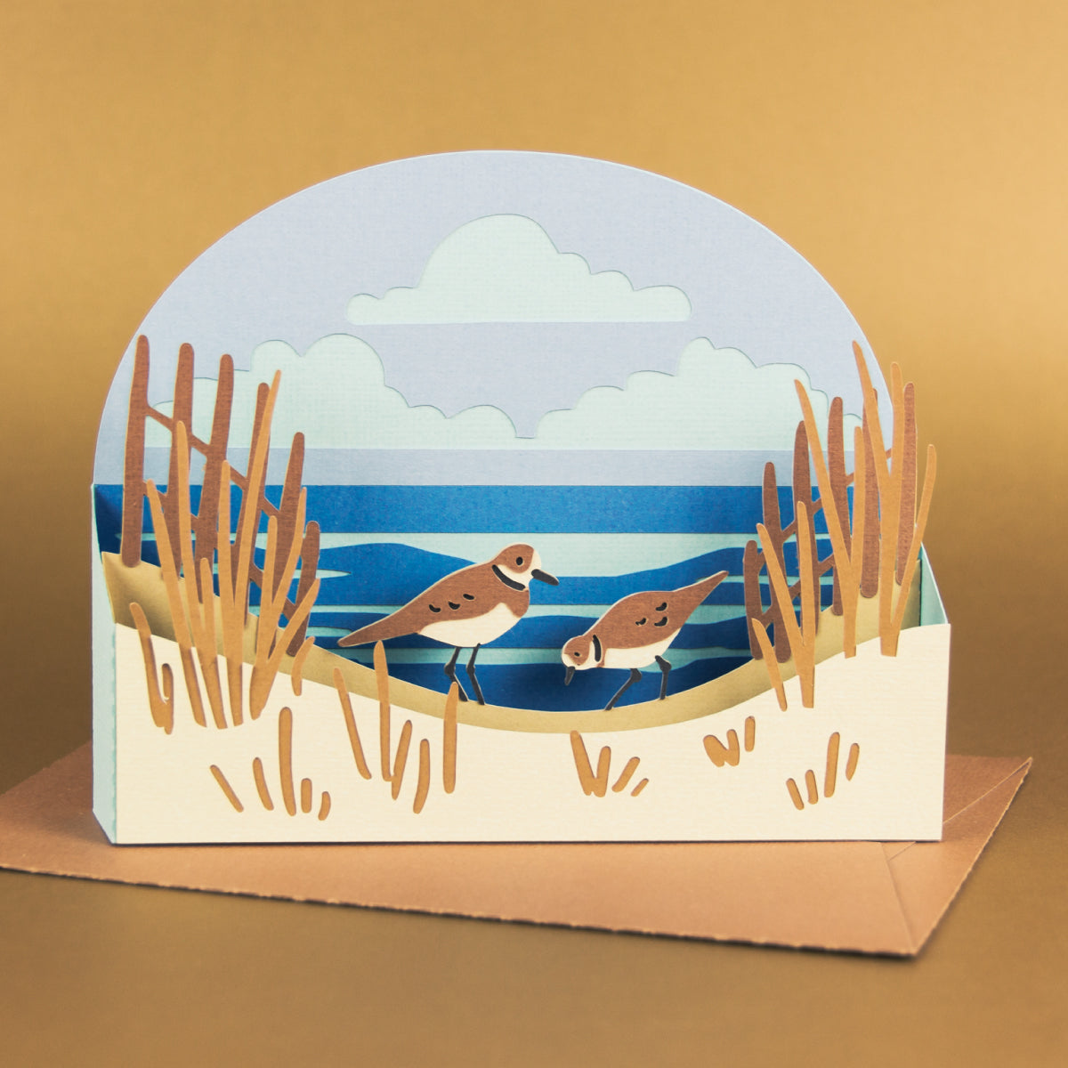 Sand Dune Beach Card SVG