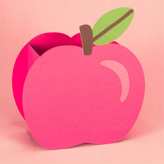 3D Apple Box - Teacher Gift Box SVG