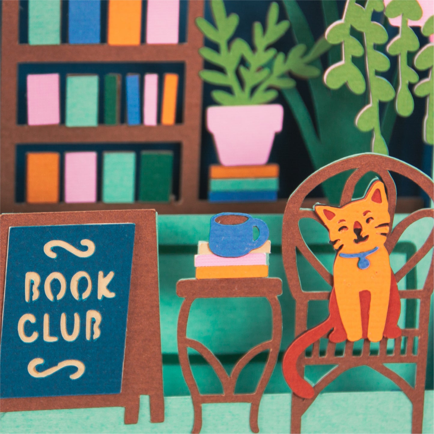 Bookshop Card - 3D Any Occasion Card SVG