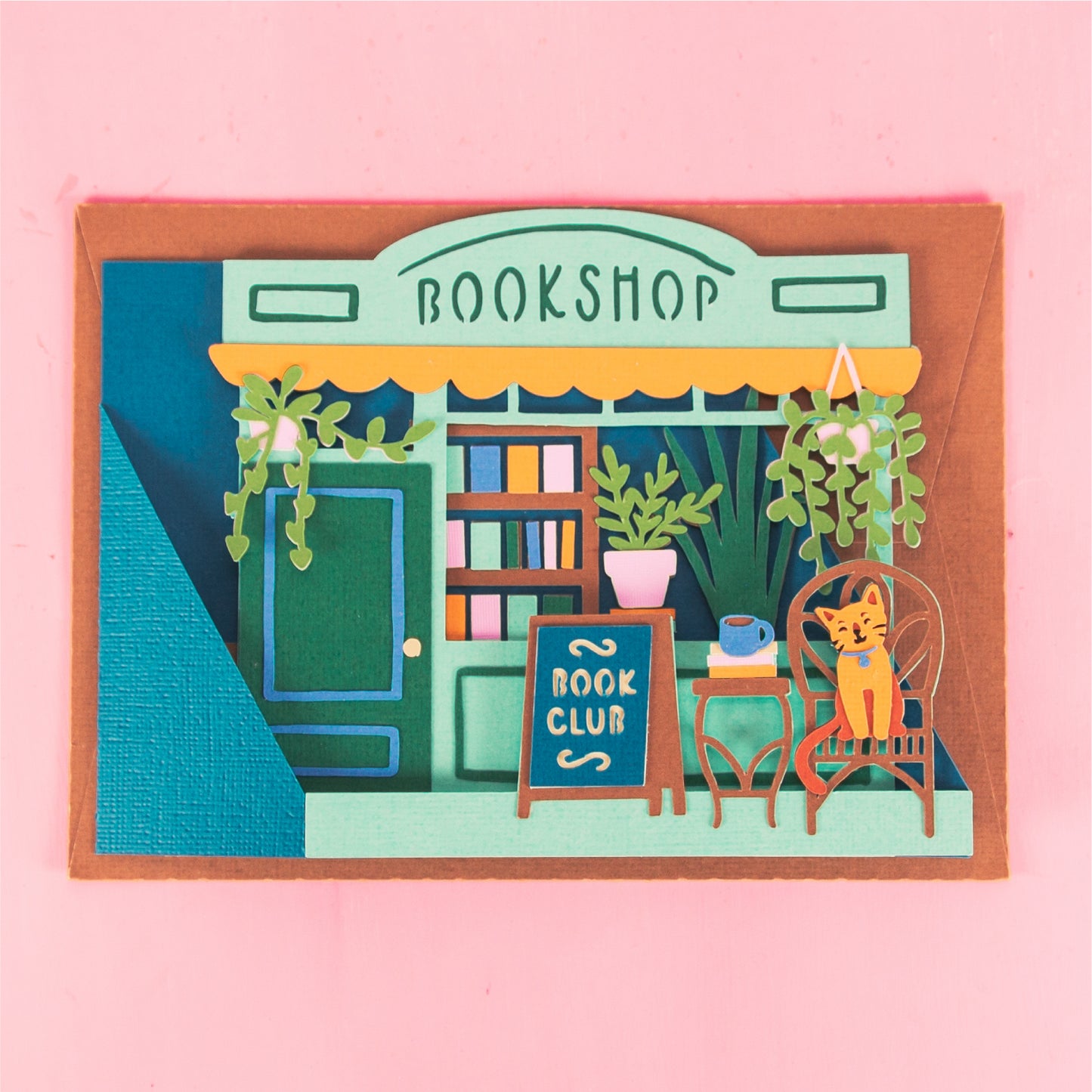 Bookshop Card - 3D Any Occasion Card SVG