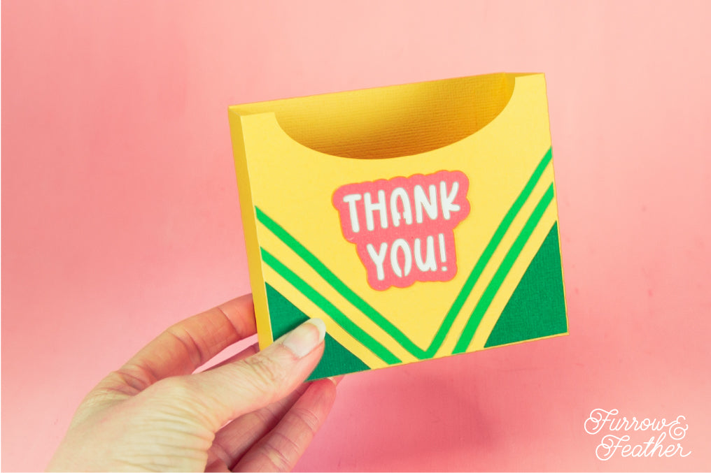 3D Crayon Box - Open Top - Teacher Gift Box SVG