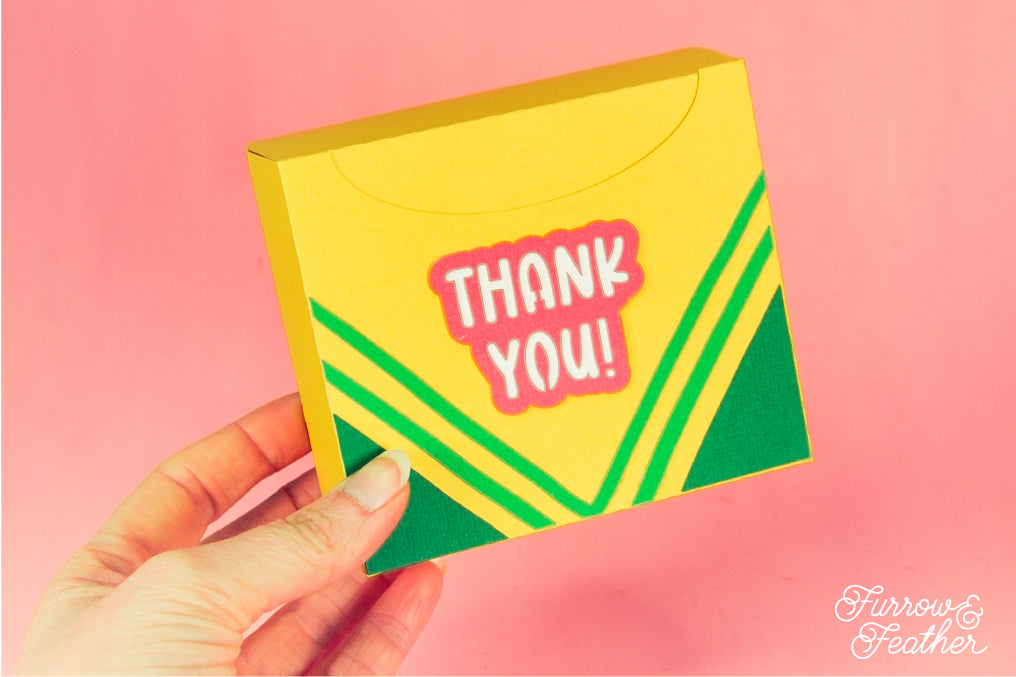 3D Crayon Box - Teacher Gift Box SVG
