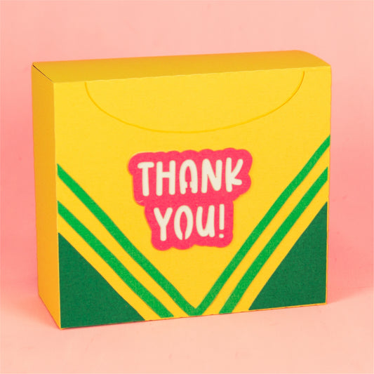 3D Crayon Box - Teacher Gift Box SVG