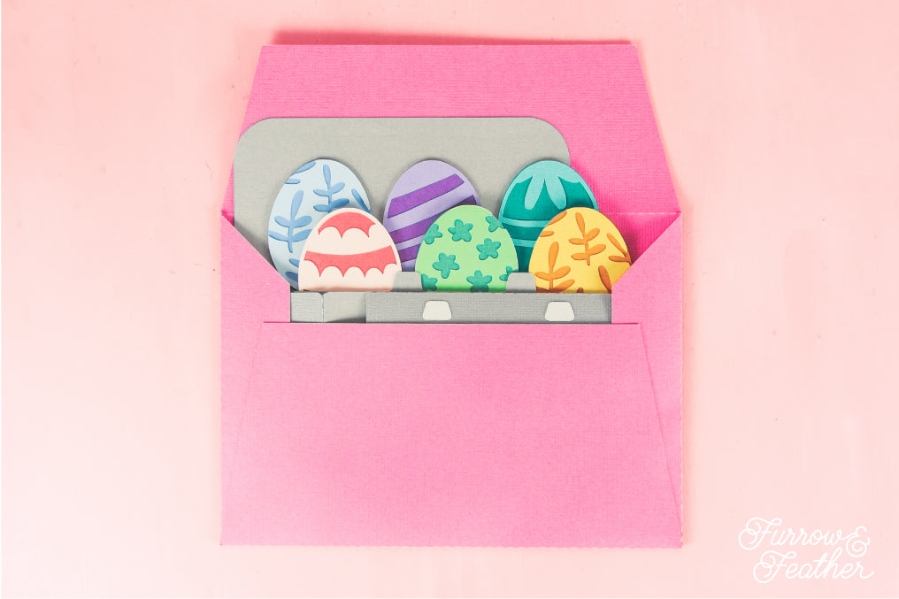Easter Egg Carton Card - Easter Card SVG