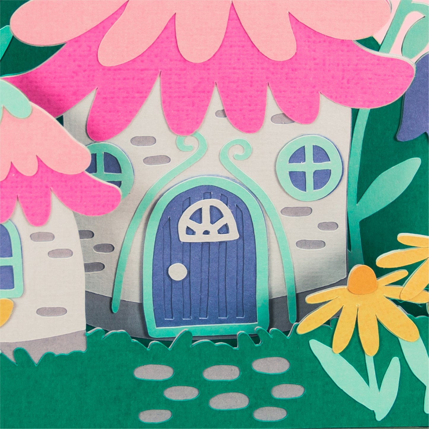 Fairy House Card - 3D Card SVG