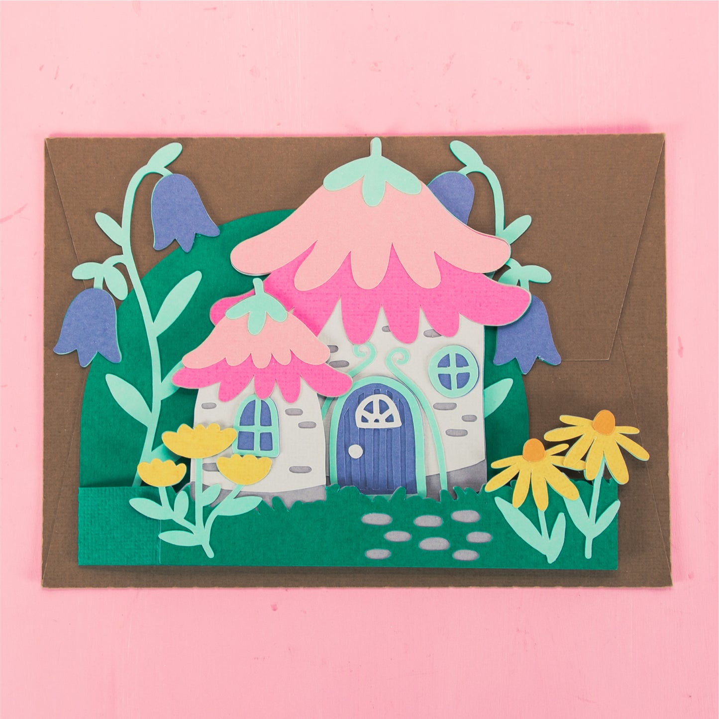 Fairy House Card - 3D Card SVG