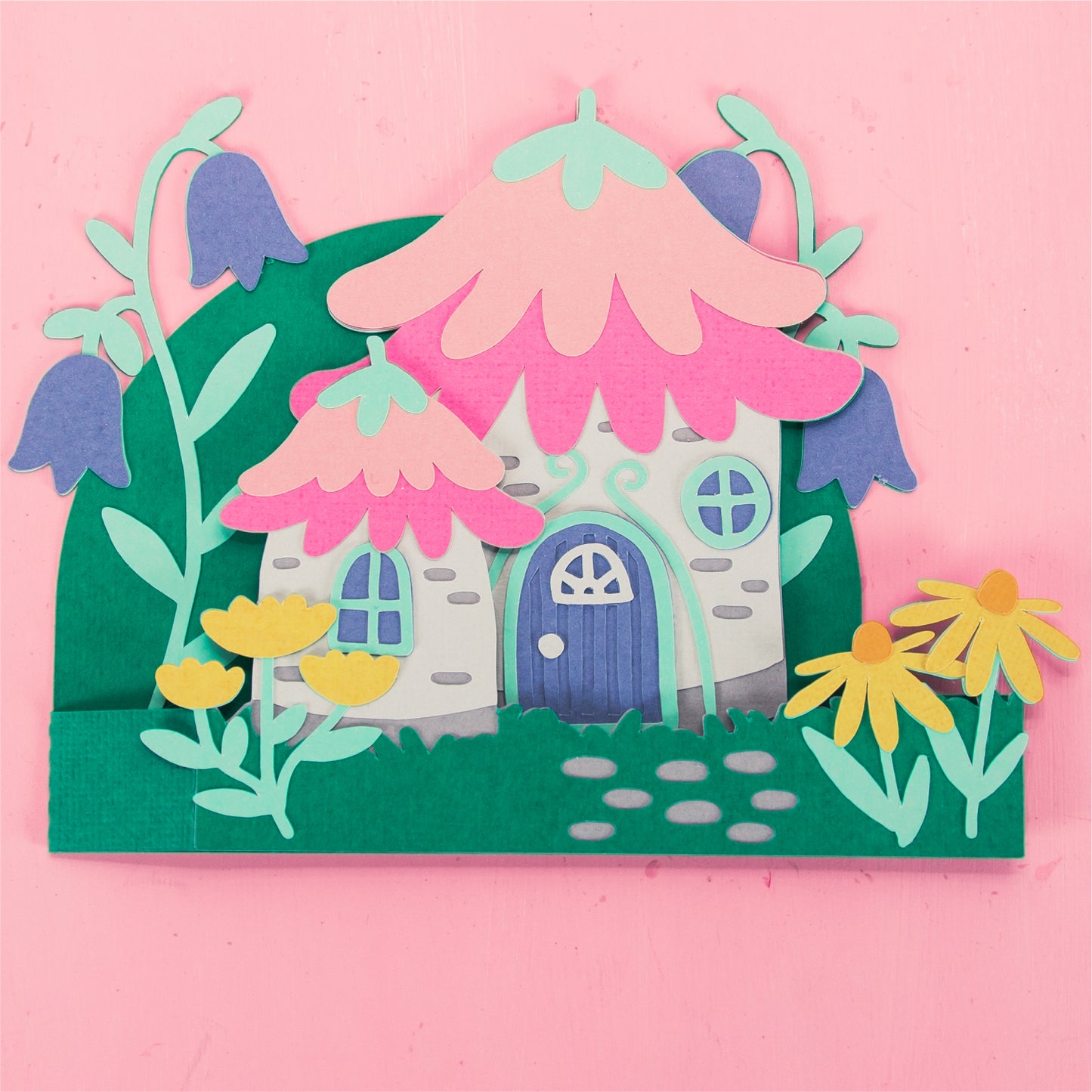 Fairy House Card - 3D Card SVG