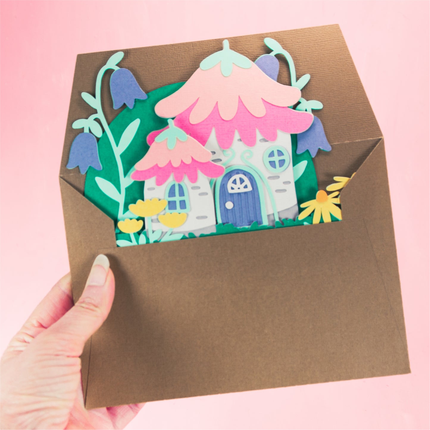 Fairy House Card - 3D Card SVG