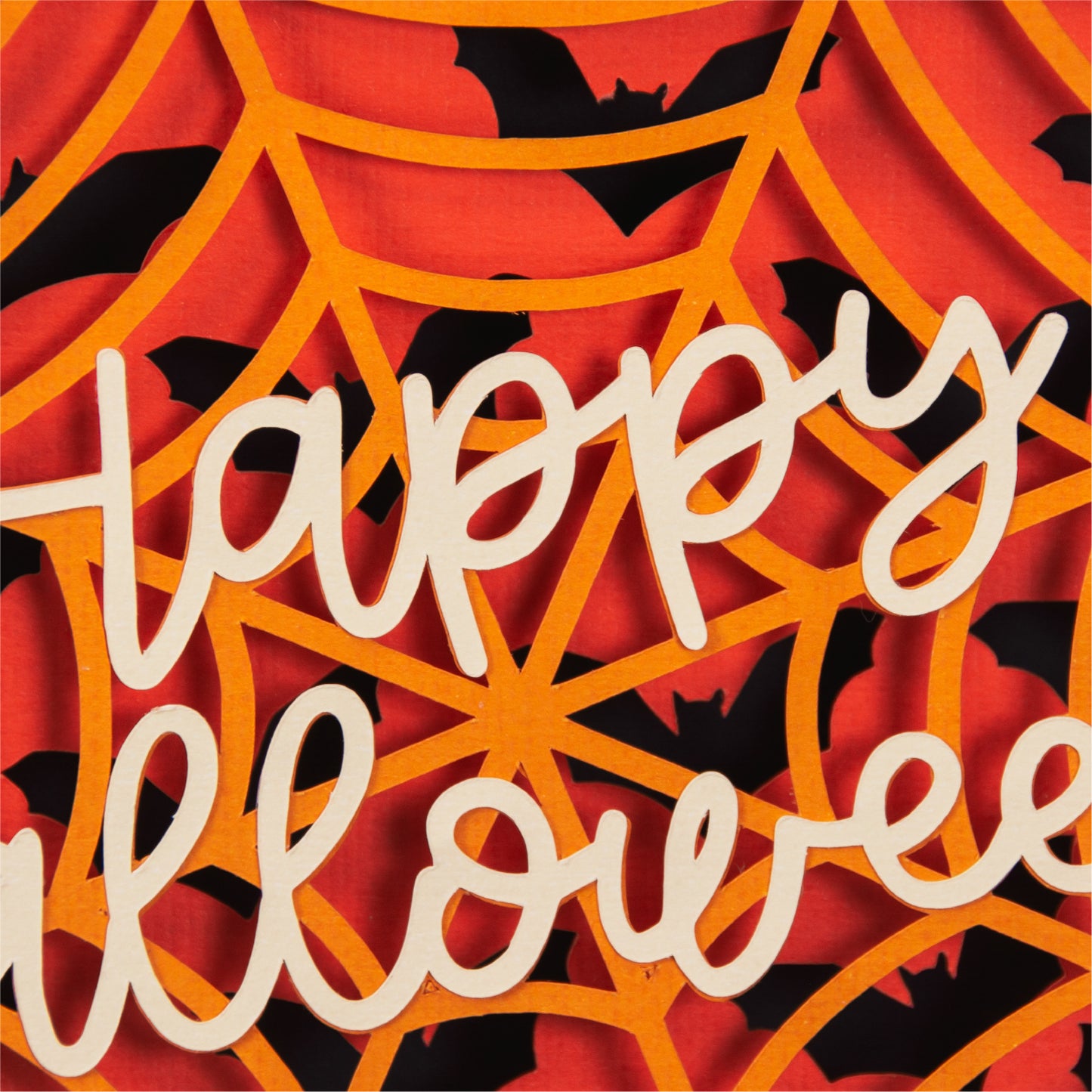 Happy Halloween Card SVG - 3D Halloween SVG