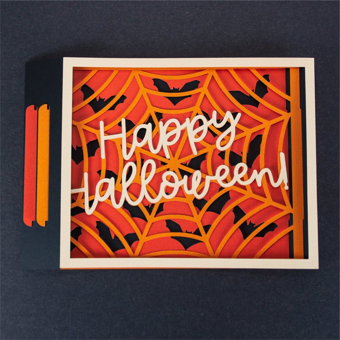 Happy Halloween Card SVG - 3D Halloween SVG