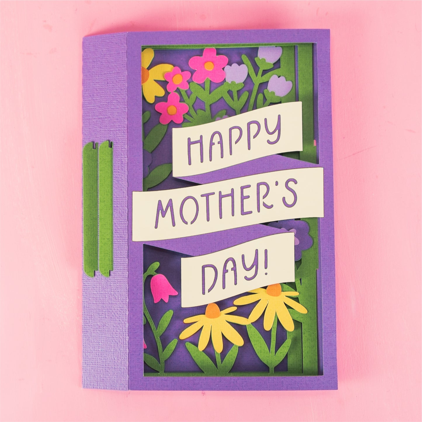 Happy Mother's Day Card - 3D Card SVG