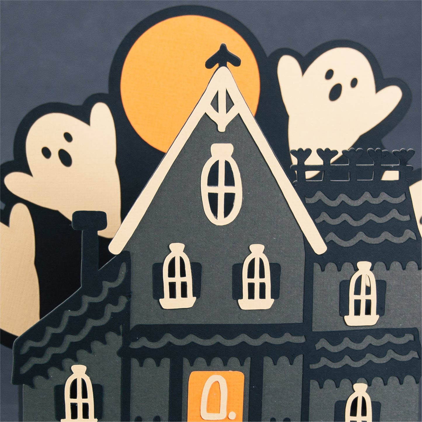Haunted House Gift Box SVG - 3D Halloween SVG