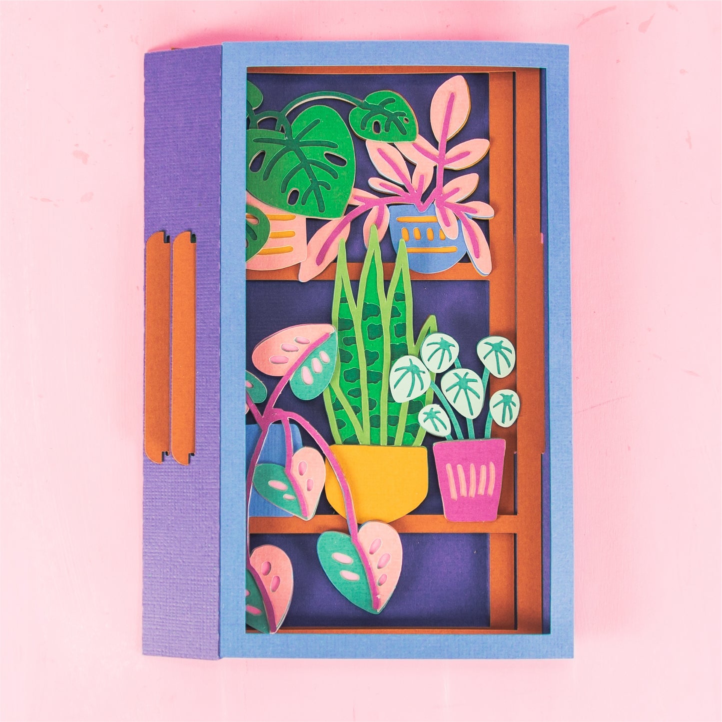 House Plant Shelf Card - 3D Any Occasion Card SVG