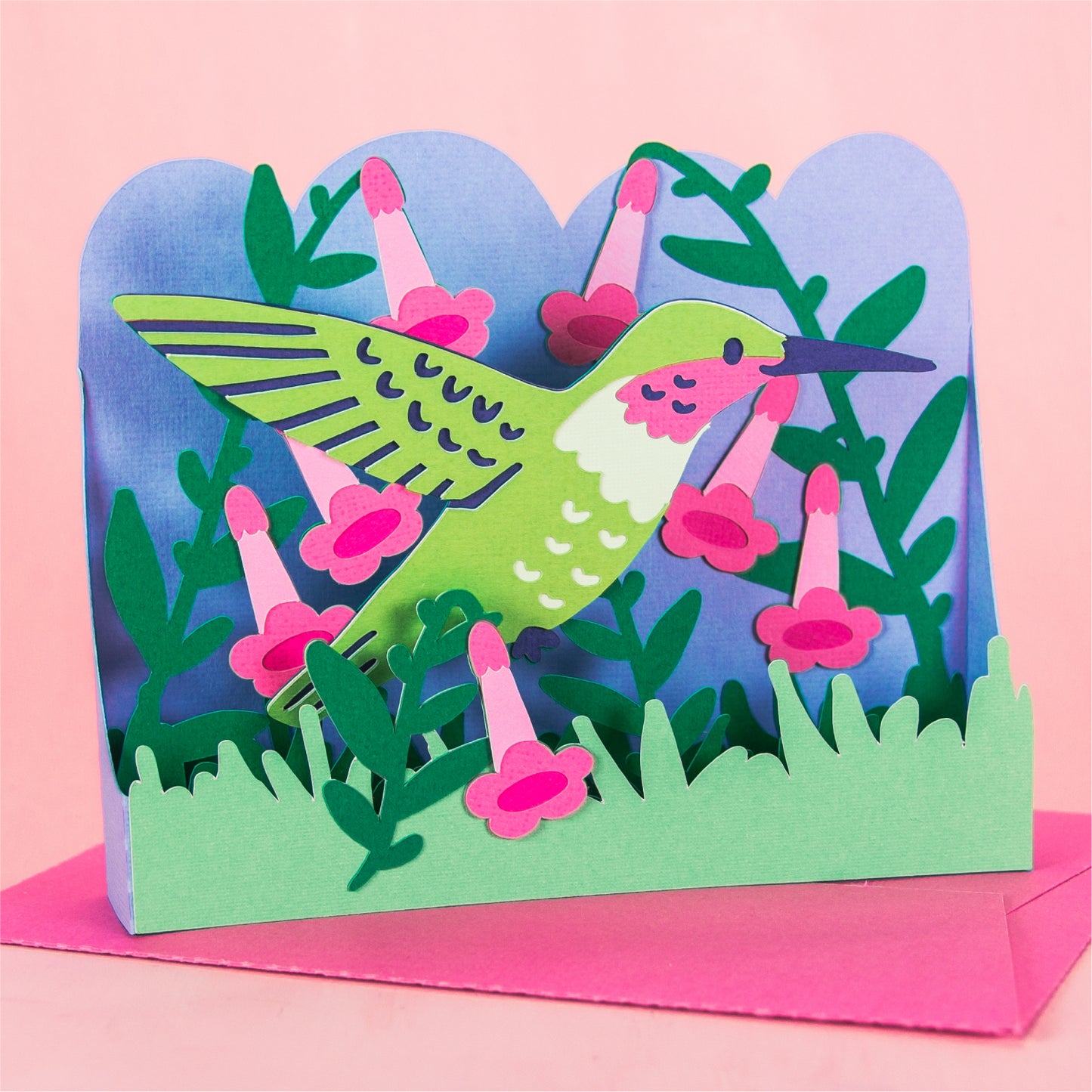 Hummingbird Card - 3D Any Occasion Card SVG