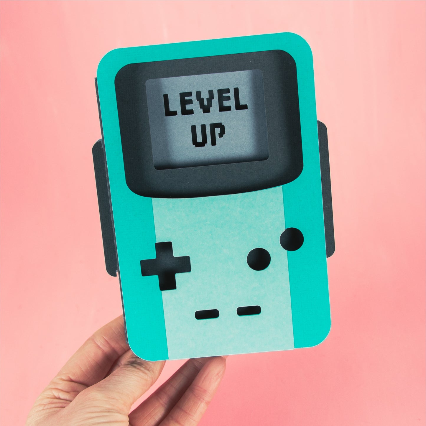 Level Up Gaming Card - 3D Video Game Card SVG