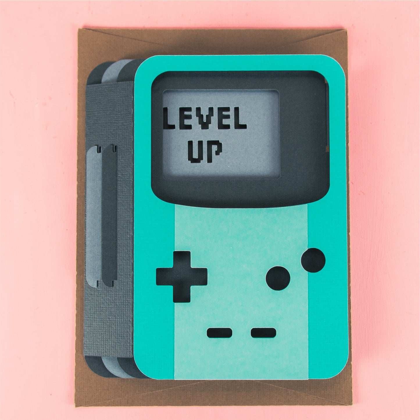 Level Up Gaming Card - 3D Video Game Card SVG