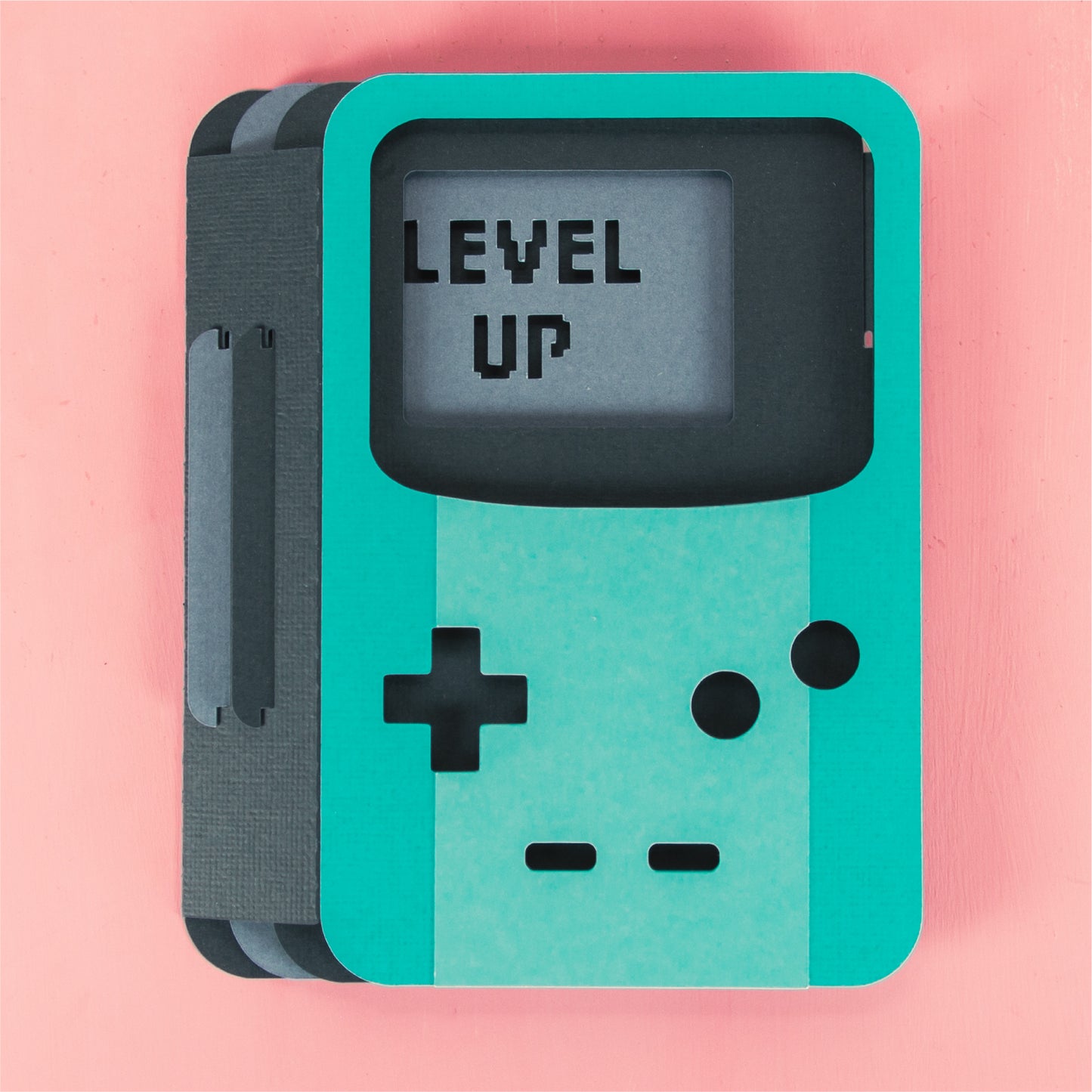 Level Up Gaming Card - 3D Video Game Card SVG