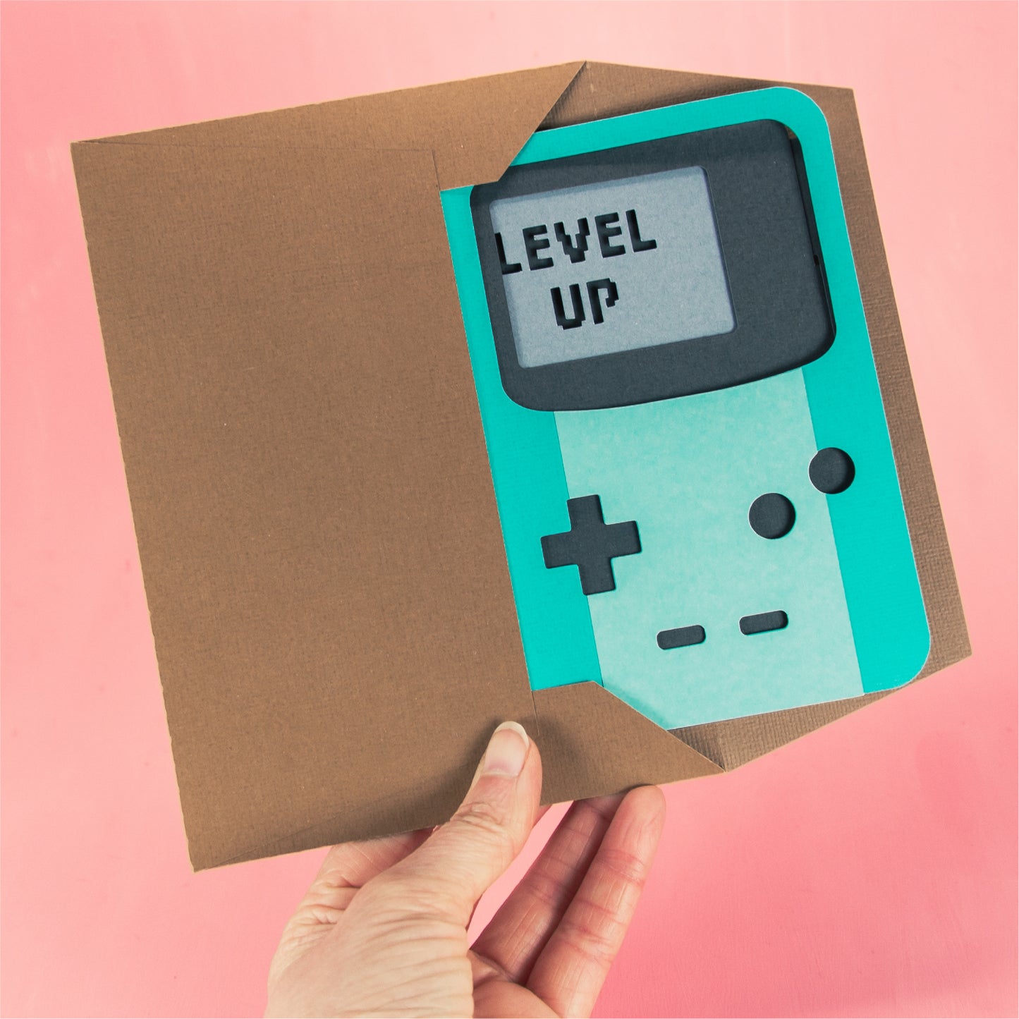 Level Up Gaming Card - 3D Video Game Card SVG