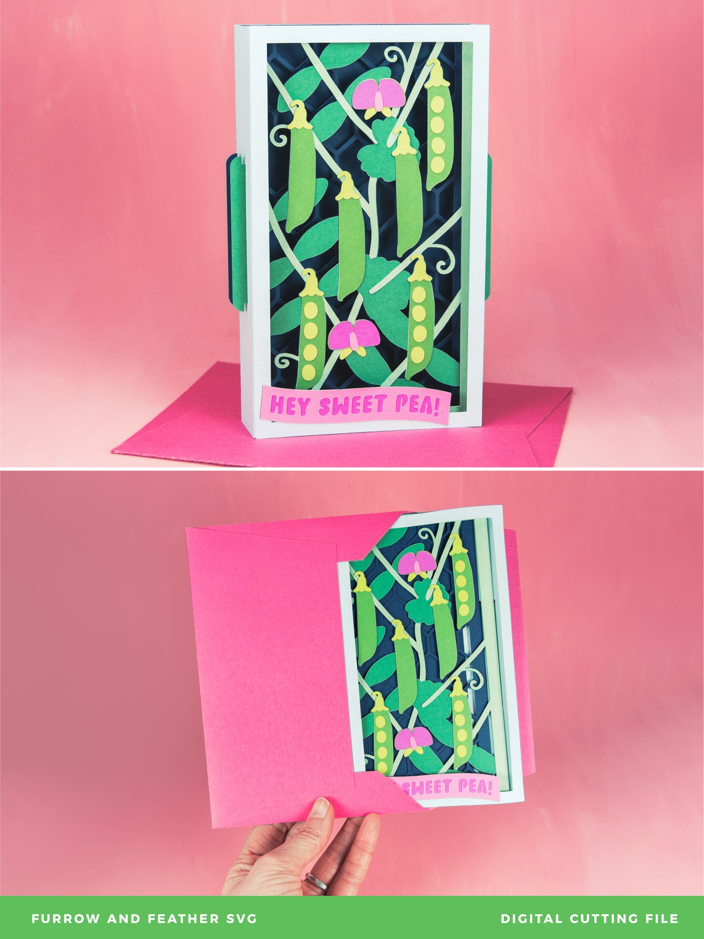 Hey Sweet Pea! Card - Spring Card SVG