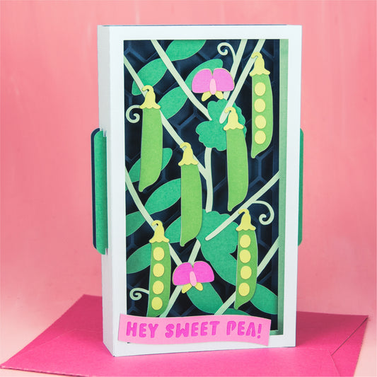 Hey Sweet Pea! Card - Spring Card SVG