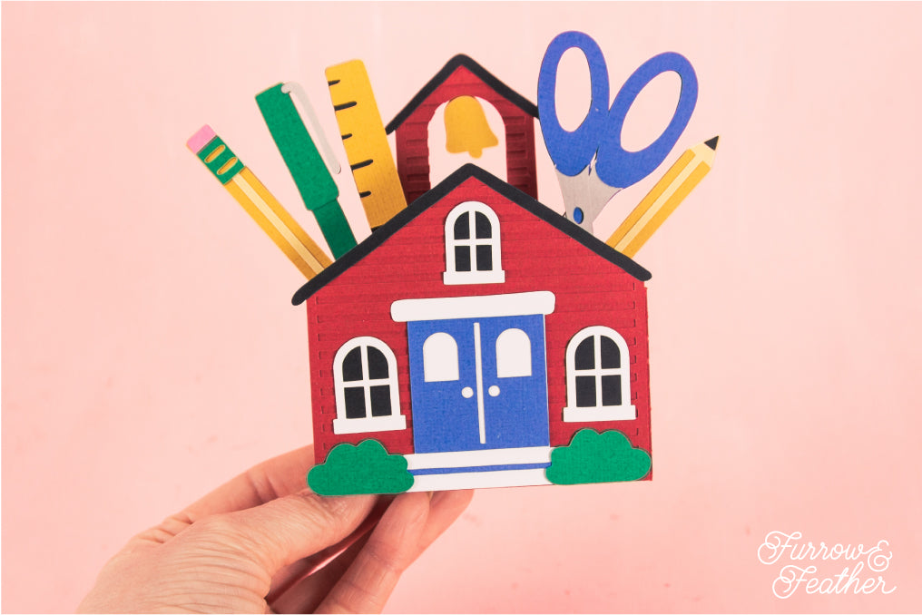 School House Card - Teacher Appreciation Card SVG