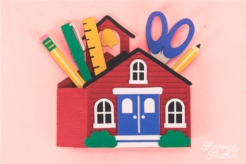 School House Card - Teacher Appreciation Card SVG