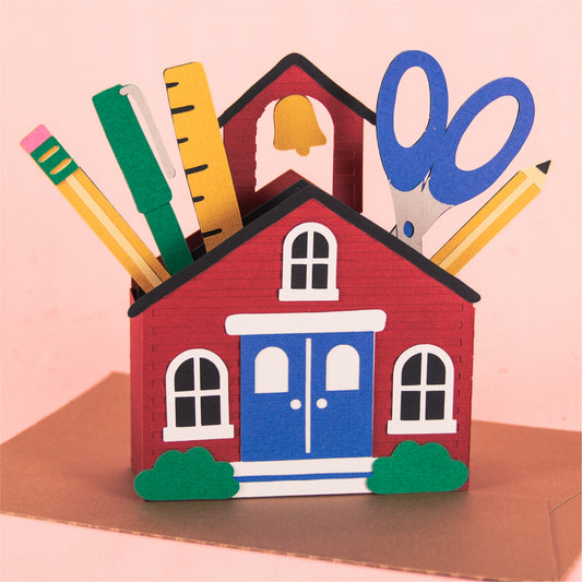 School House Card - Teacher Appreciation Card SVG