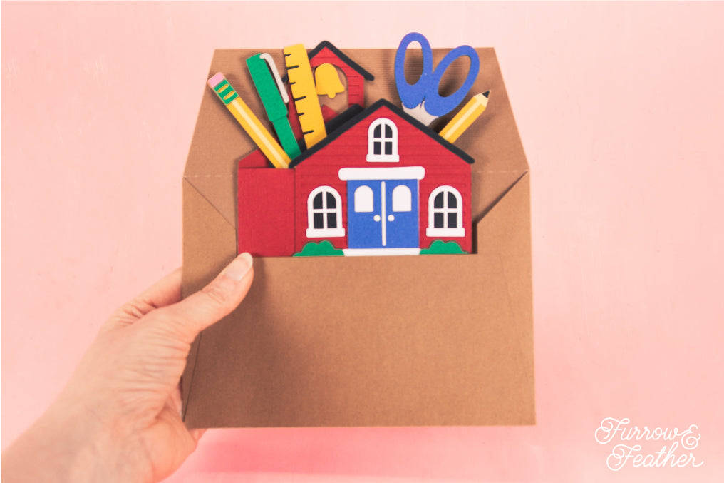School House Card - Teacher Appreciation Card SVG