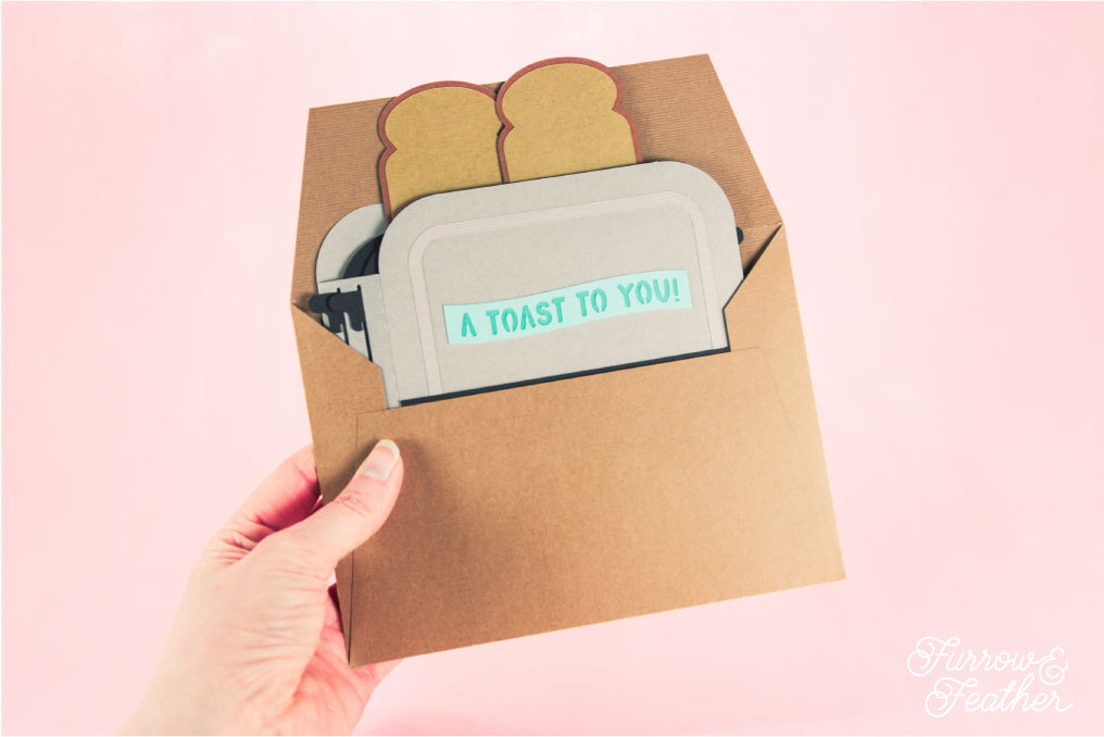 3D Toaster Card - Any Occasion Card SVG