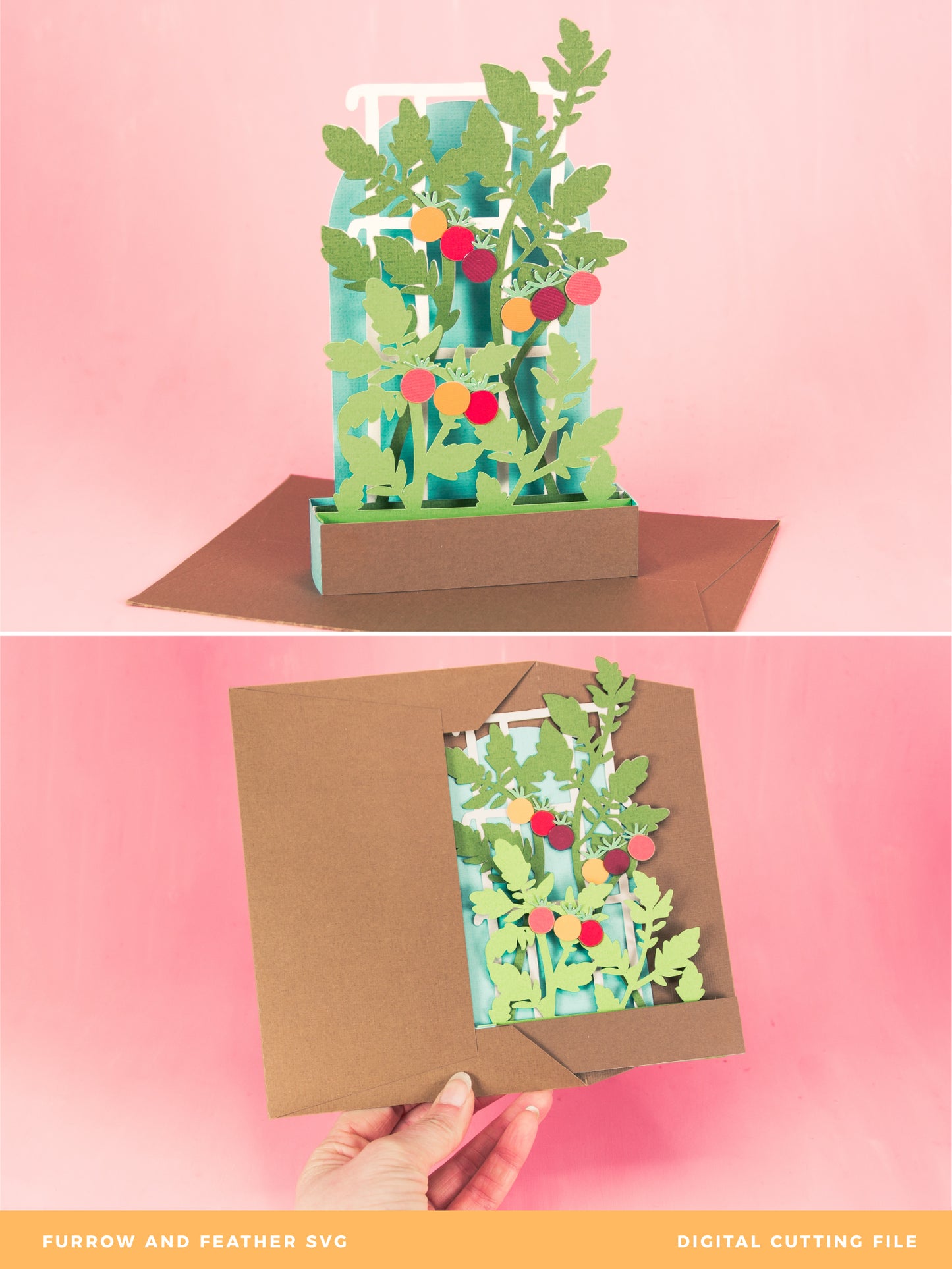 Tomato Trellis Card - Garden Card SVG